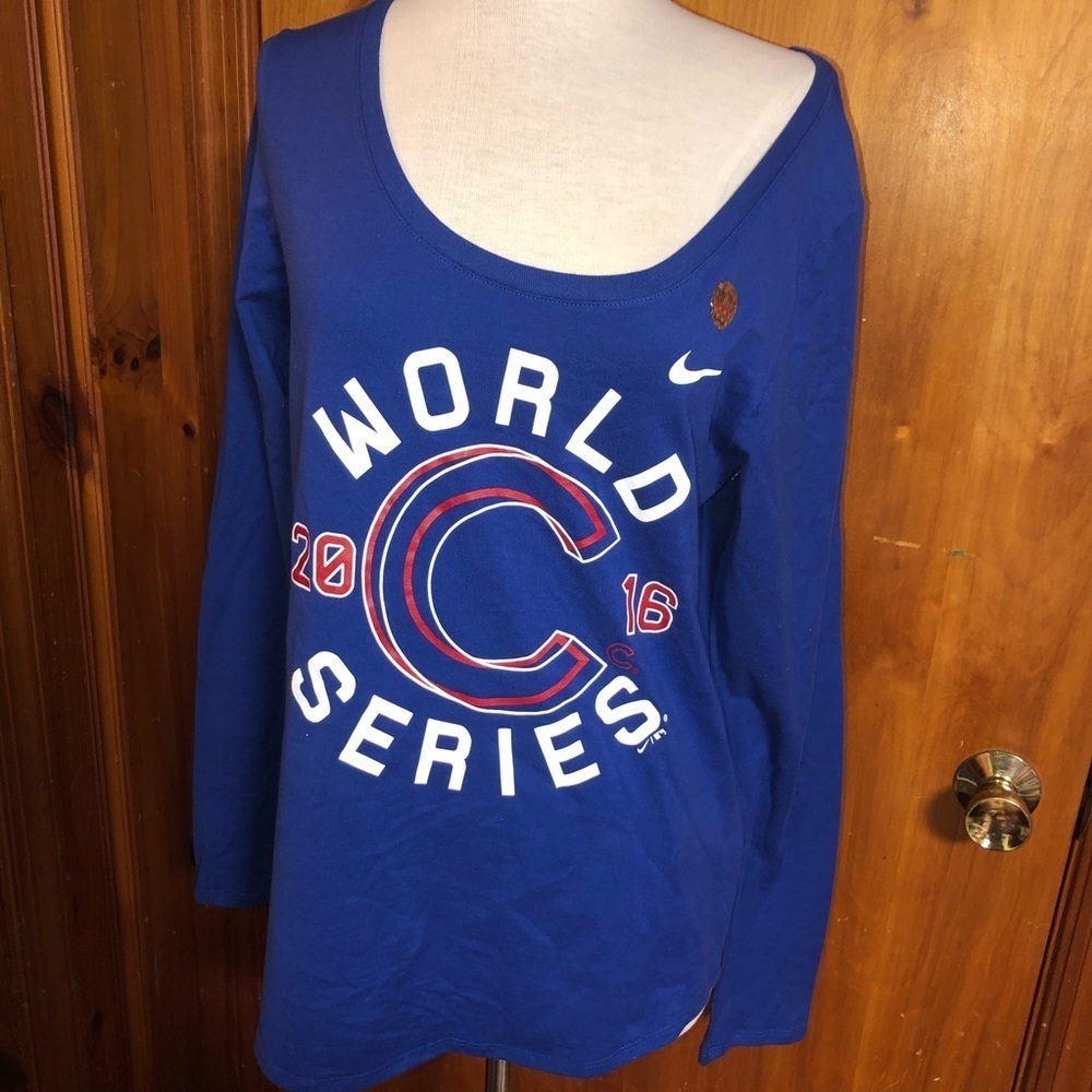 NIKE mlb Chicago Cubs 2016 world Series T-shirt M